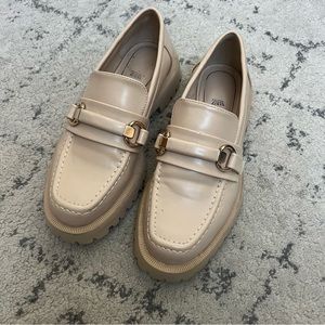zara lug sole loafers